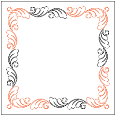 Heart Fern #2 - Border - Panto/Corner Layout