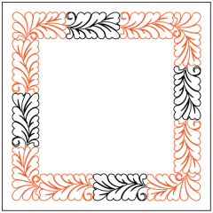 Heart Fern #3 - Border - Panto/Corner Layout