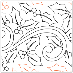 Holly Berry Holiday - Pantograph