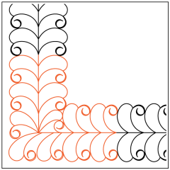 Janet-Lee's Rosebud - Border - Corner