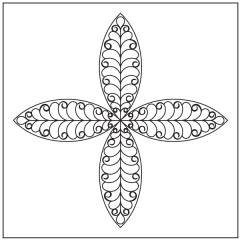 Janet-Lee's Rosebud - Cross Block #1