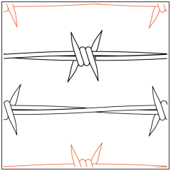 Jessica's Barbed Wire - Pantograph