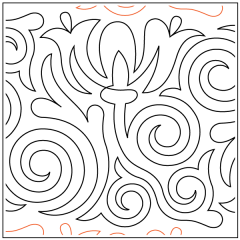 Kalynda's Flower Swirls - Pantograph