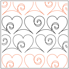 Love Doodle - Sashing - Pantograph