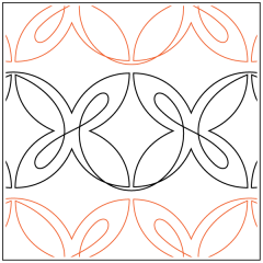 Lovely Loops - Border - Pantograph