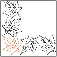 Maple Leaf - Border - Corner