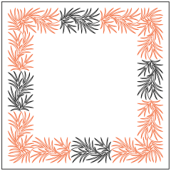 Maureen's Pine Boughs - Border - Panto/Corner Layout