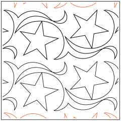 Maureen's Star Dance - Border - Pantograph