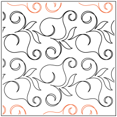 Morning Glories - Border - Pantograph