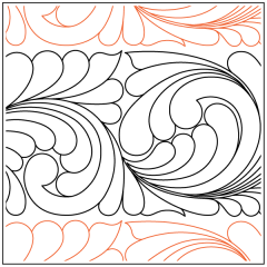 Naldo's Peacock Feathers - Pantograph