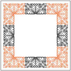 Naomi's Bella Feather - Border - Panto/Corner Layout