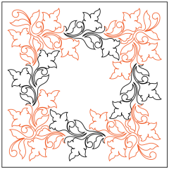 Ornamental Leaves - Border - Panto/Corner Layout