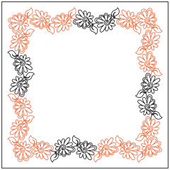 Painted Daisies - Petite - Panto/Corner Layout