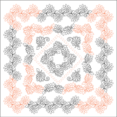 Painted Daisies - Wholecloth Set