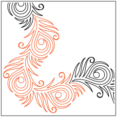 Peacock Plumes - Corner