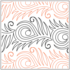 Peacock Plumes - Petite - Pantograph