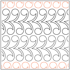 Pink Paisley - Border - Pantograph