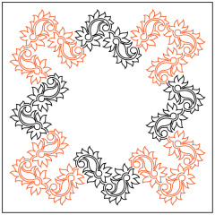 Pink Paisley - Panto/Corner Layout