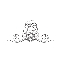 Poppy Feathers - Triangle Block #2 