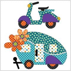 Road Trip - Retro - Applique Set 