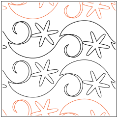 Snowflake Flurry - Border - Pantograph