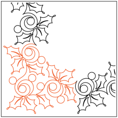 Sprigs of Holly - Corner 