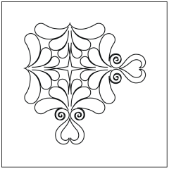 Top Heart - Irish Chain Block - Corner