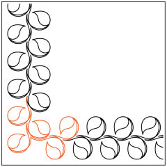 Topiary Hearts - Sashing - Corner