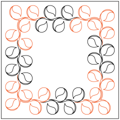 Topiary Hearts - Sashing - Panto/Corner Layout