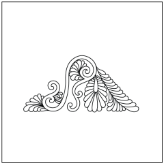 Victorian Peacock - Triangle Block #1