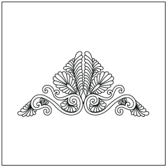 Victorian Peacock - Triangle Block #2