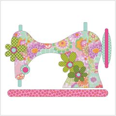 Vintage Stitches - Pink - Applique