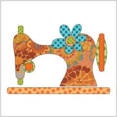 Vintage Stitches - Small - Orange - Applique