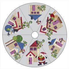 Winter Wonderland - Tree Skirt - 6 Block - Set - Applique Quilt
