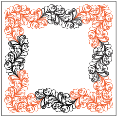 Botanical Curled Feather - Panto/Corner Set