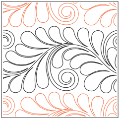 Curly Delight Feather - Pantograph