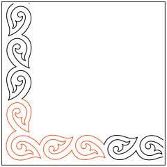 Fiddlehead - Sashing - Corner