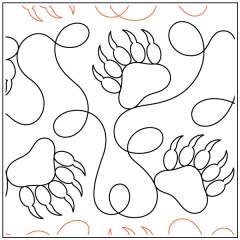 Grizzly Bear Pawprints #3 - Pantograph
