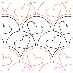 Heart Scallops - Pantograph