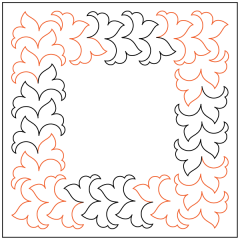 Heraldic Hearts - Border - Panto/Corner - Layout