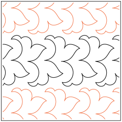 Heraldic Hearts - Border - Pantograph