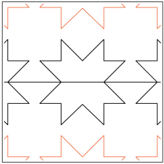 Knitted Star - Pantograph