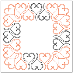 Lace Heart - Border - Panto/Corner Layout