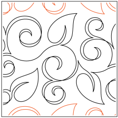 Lively leaves N Curls - Pantograph