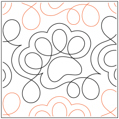 Loopy Paws Prints - Pantograph
