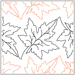 Maple Leaf - Border - Pantograph