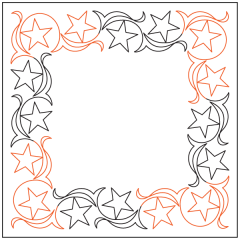Maureen's Star Dance - Border - Panto/Corner Set
