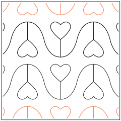 Melissa's Groovy Heart - Pantograph