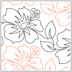 Pink Hibiscus - Pantograph