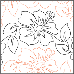 Pink Hibiscus - Pantograph